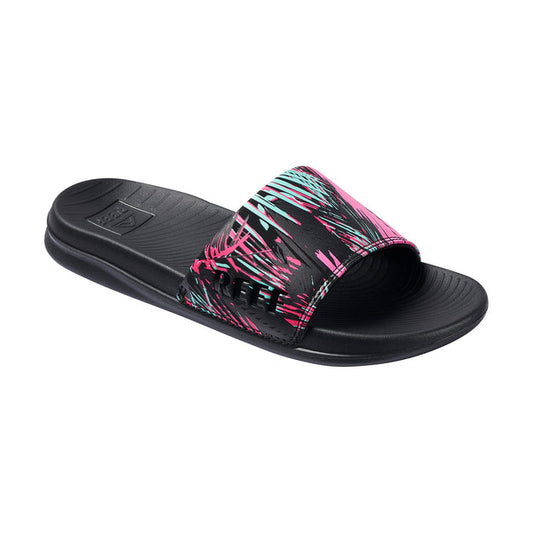 Reef One Slide Sliders in Palm Fronds