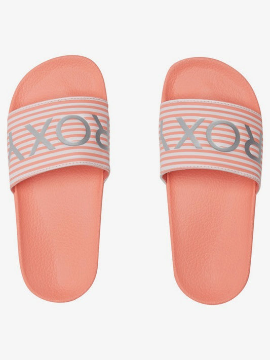 Roxy Girls Slippy Sandals in Living Coral