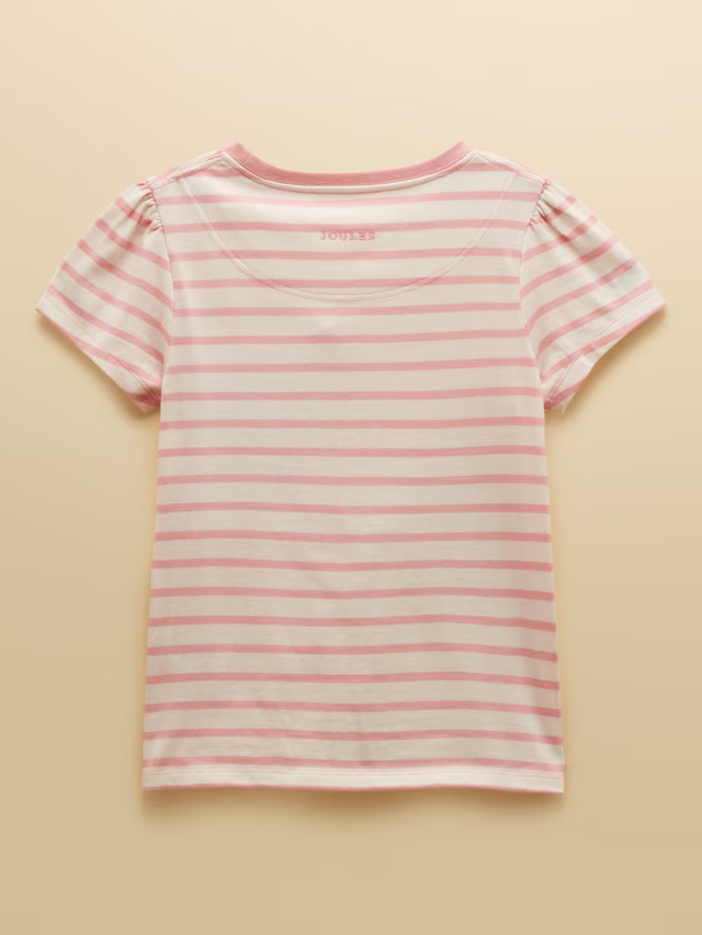 Joules Astra Girls Pink Bunny T-Shirt