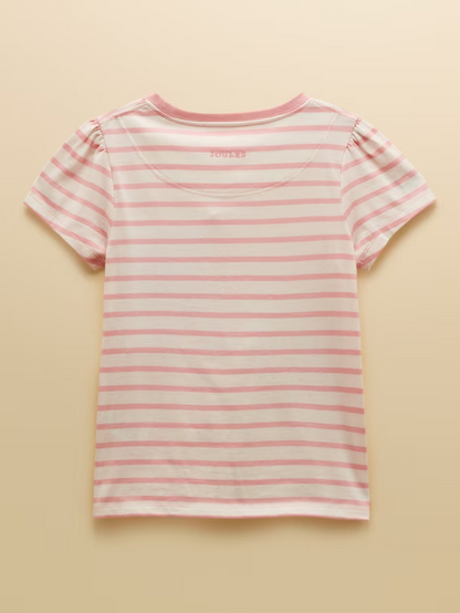 Joules Astra Girls Pink Bunny T-Shirt