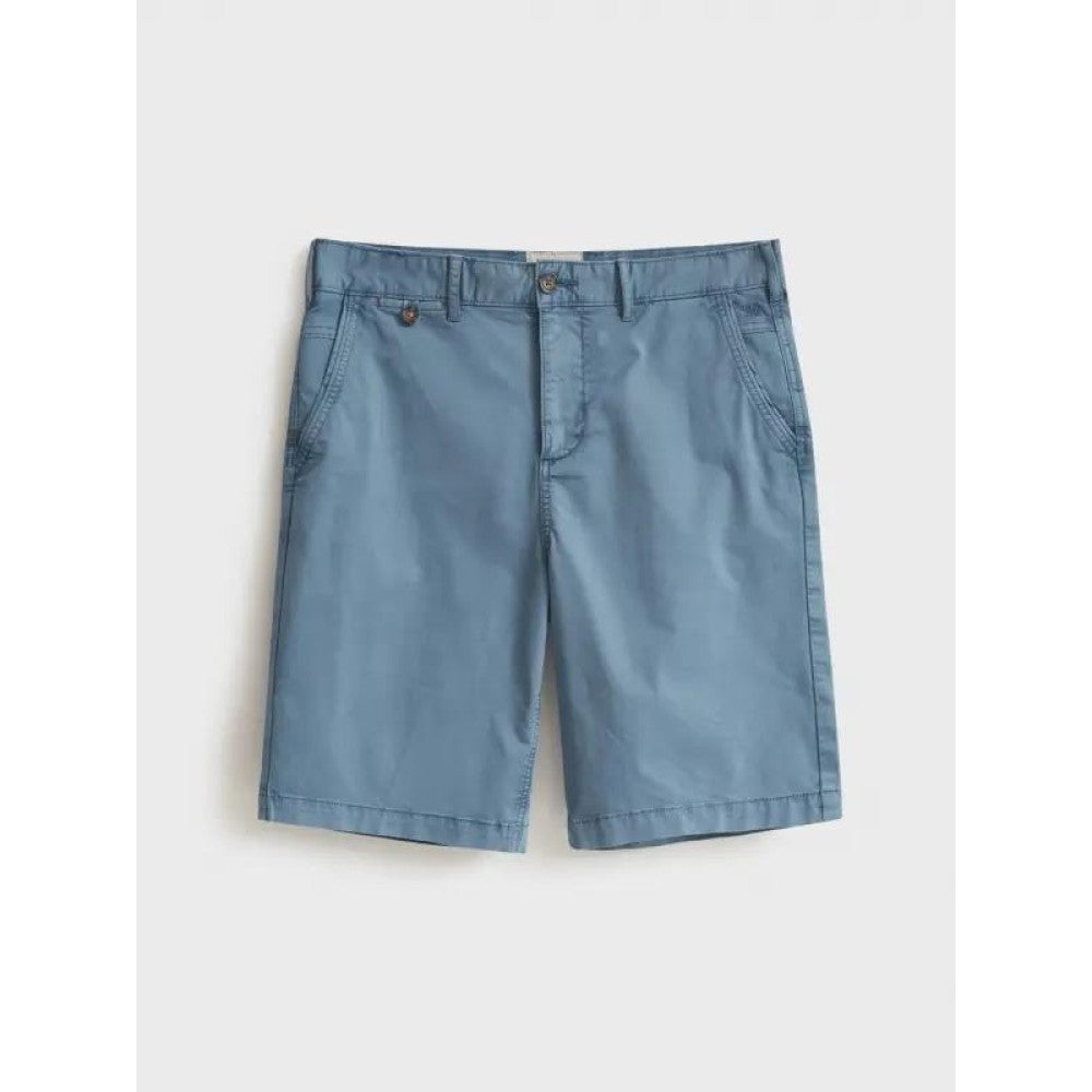 White Stuff Organic Chino Shorts in Mid Blue