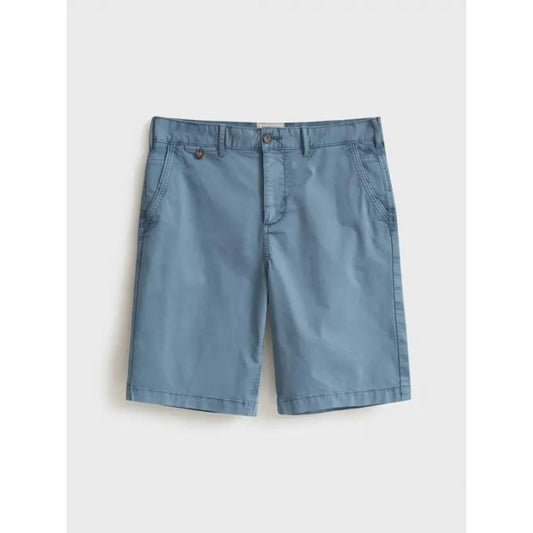 White Stuff Organic Chino Shorts in Mid Blue