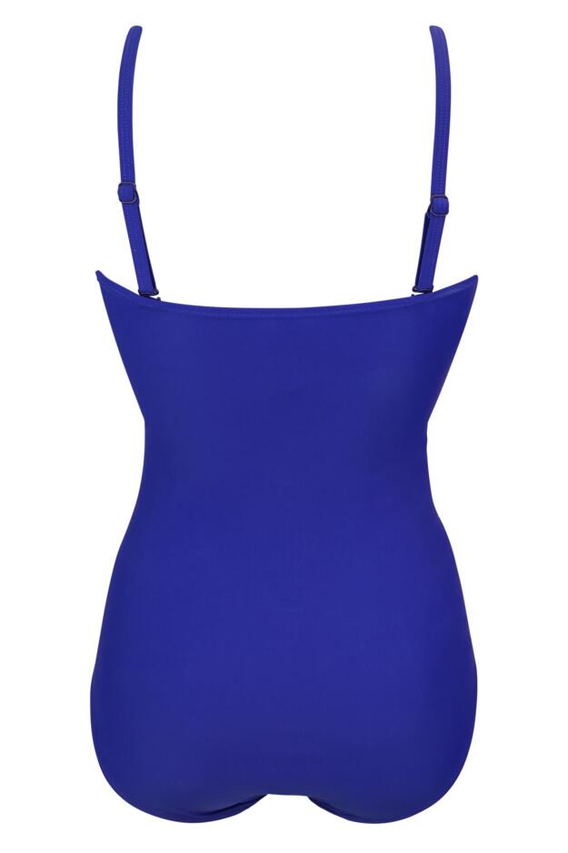 Pour Moi Santa Monica Strapless Tummy control Swimsuit in Ultramarine