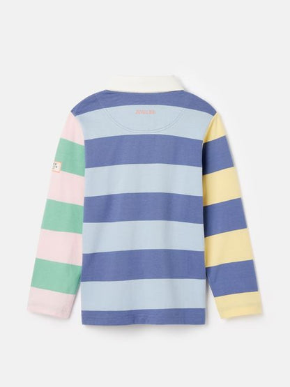 Joules Perry Rugby Shirt in Multi Stripe