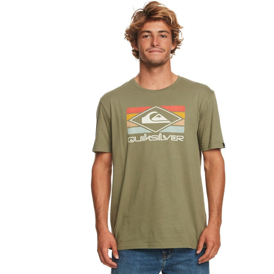 Quiksilver Rainbow T-Shirt in Four Leaf Clover