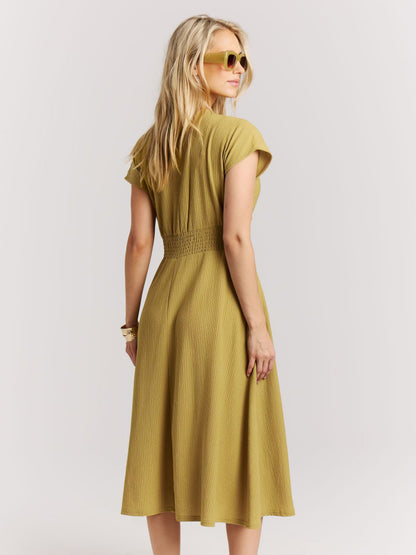 Protest Nieve Dress in Pear Green