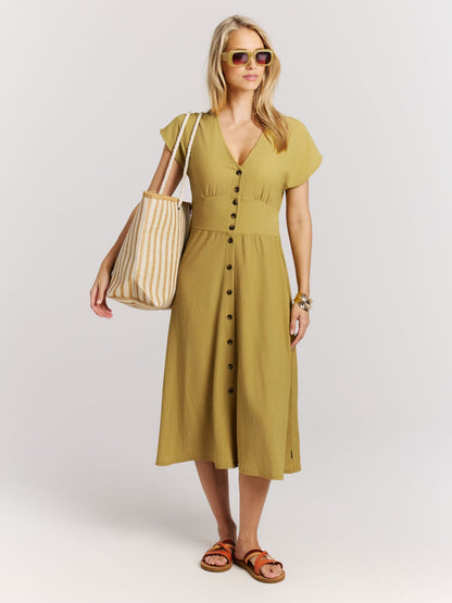 Protest Nieve Dress in Pear Green