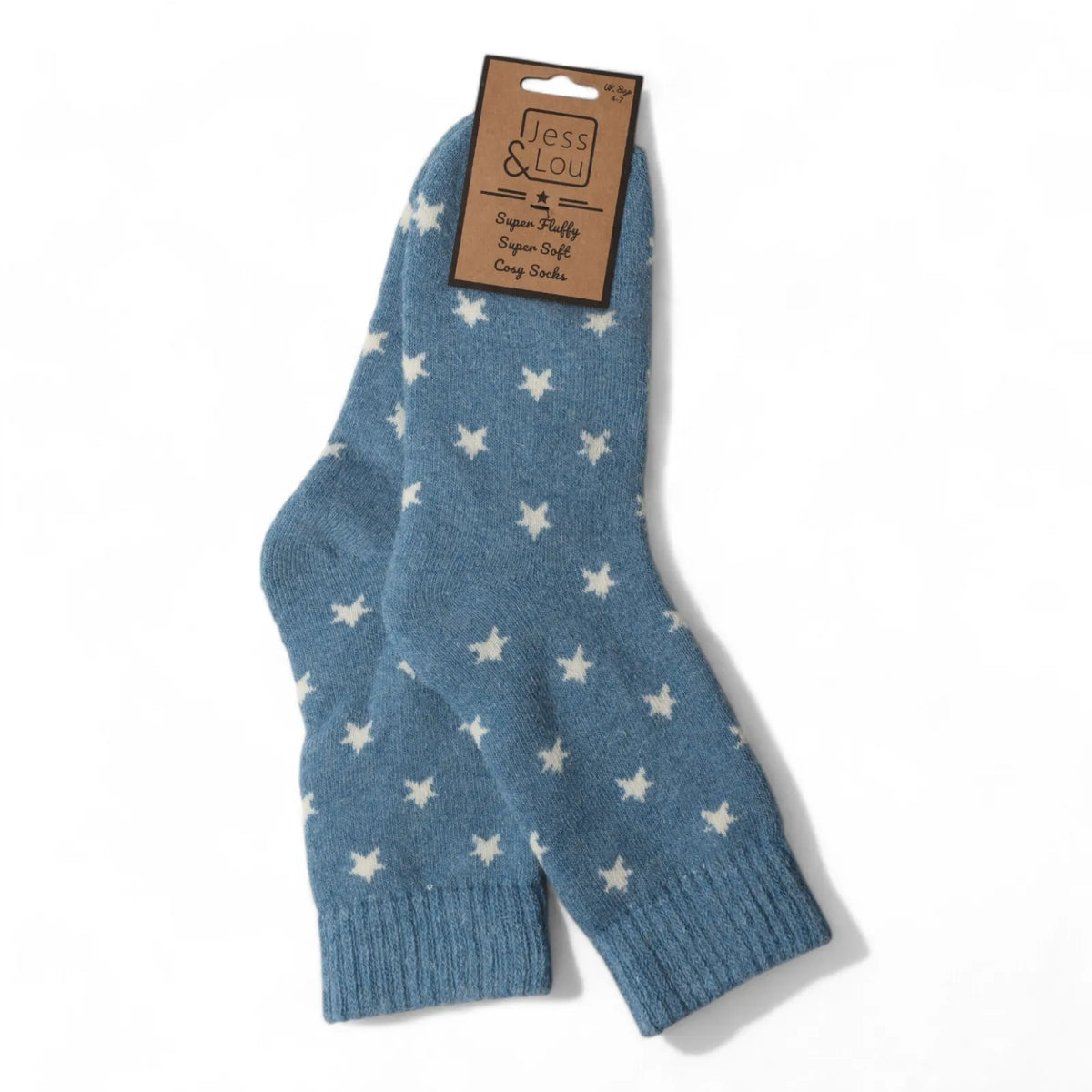 Jess and Lou Cornflower Star Cosy Socks