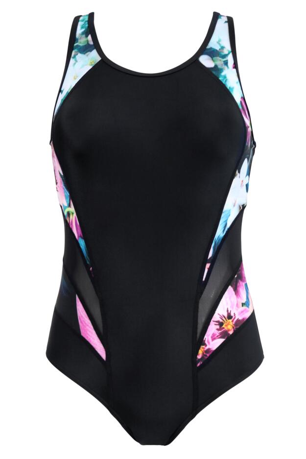 Pour Moi Energy Chlorine Resistant Swimsuit in Orchid Floral