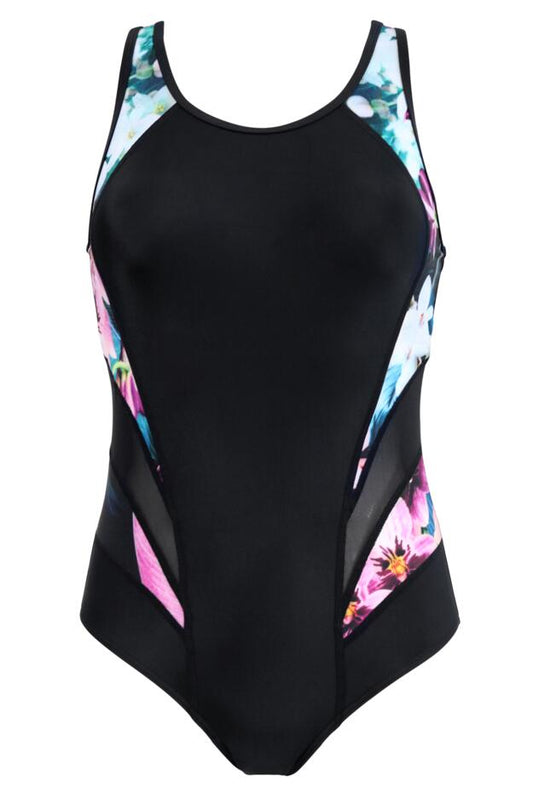 Pour Moi Energy Chlorine Resistant Swimsuit in Orchid Floral