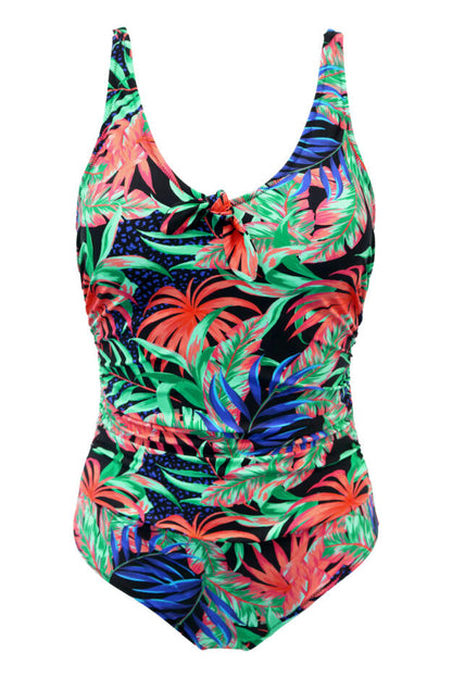 Pour Moi Palermo Scoop Neck Tummy Control Swimsuit - Tropical