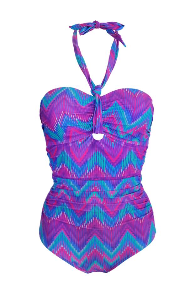 Pour Moi Malibu Halter Strapless Swimsuit in Multi