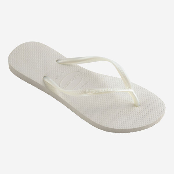 Havaianas Slim Flip Flops in White