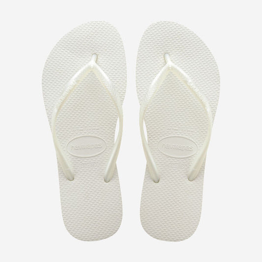 Havaianas Slim Flip Flops in White