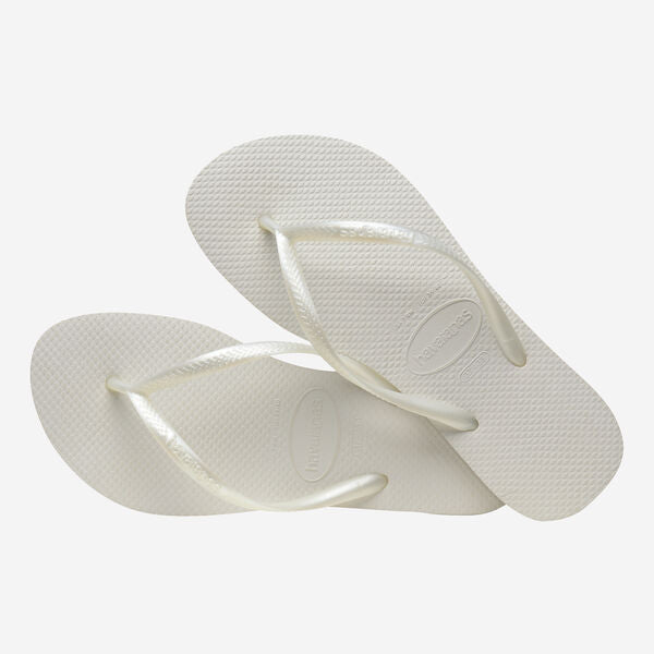 Havaianas Slim Flip Flops in White
