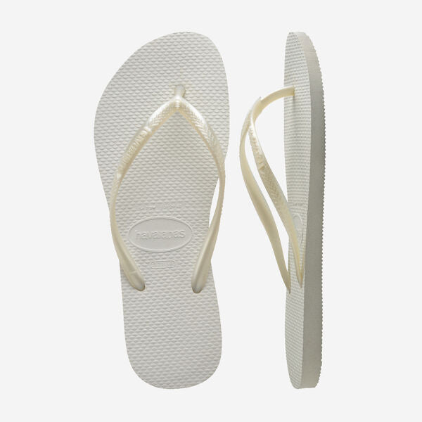 Havaianas Slim Flip Flops in White