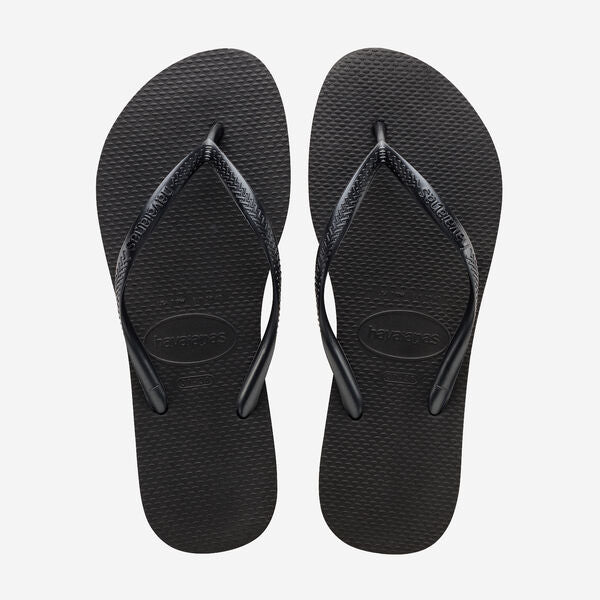 Havaianas Slim Flip Flops in Black