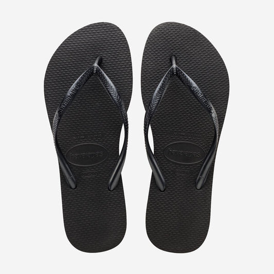 Havaianas Slim Flip Flops in Black