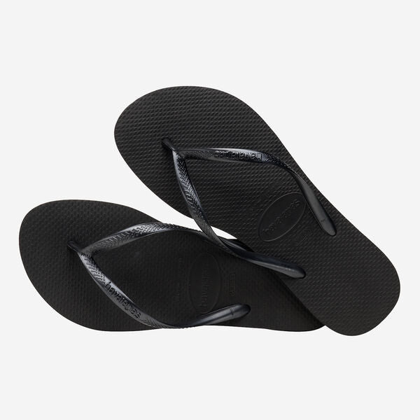 Havaianas Slim Flip Flops in Black