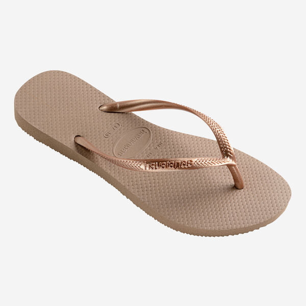 Havaianas Slim Flip Flops in Rose Gold