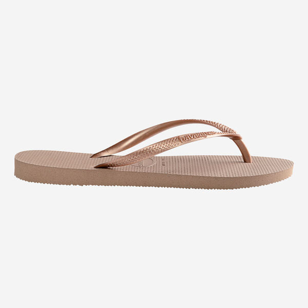 Havaianas Slim Flip Flops in Rose Gold
