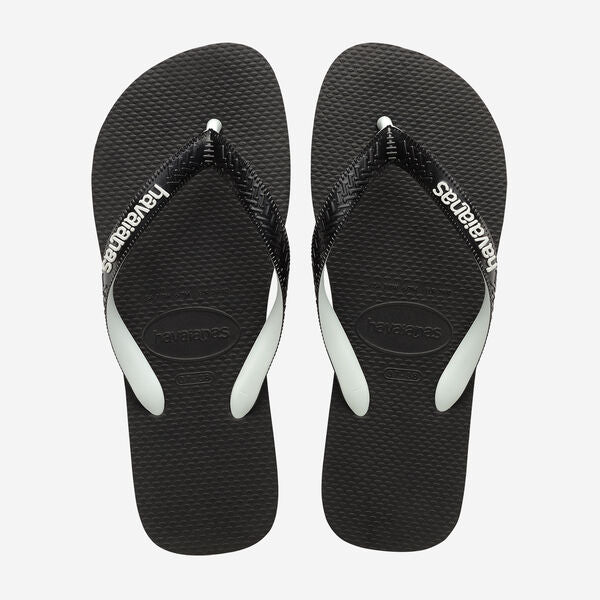 Havaianas Top Mix Flip Flops in Black/Black