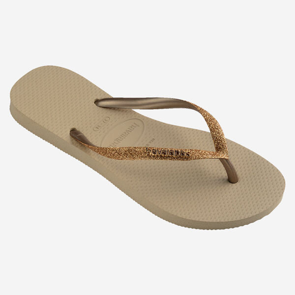 Havaianas Slim Glitter II in Gold