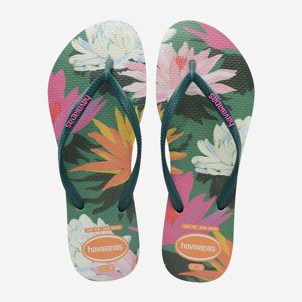 Havaianas Slim Summer Bliss Flip Flops in Pantanal Green