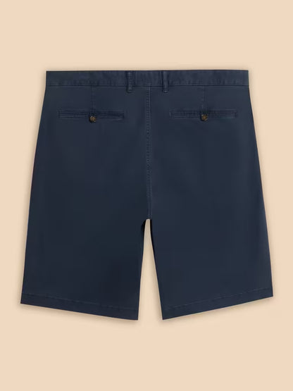 White Stuff Sutton Organic Chino Shorts in Dark Navy