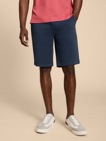 White Stuff Sutton Organic Chino Shorts in Dark Navy