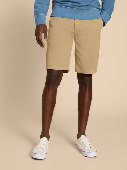 White Stuff Sutton Organic Chino Shorts in Light Natural