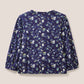 White Stuff Bennie Tie Hem Shirt in Navy Print