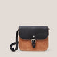 White Stuff Eve Leather Satchel in Black Multi