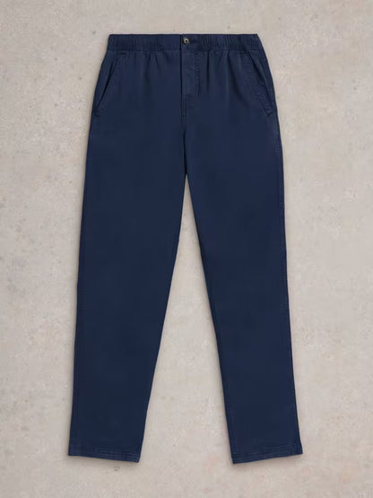 White Stuff Sutton Drawsting Trousers in Dark Navy