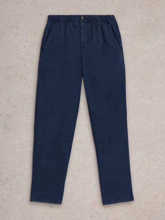 White Stuff Sutton Drawsting Trousers in Dark Navy
