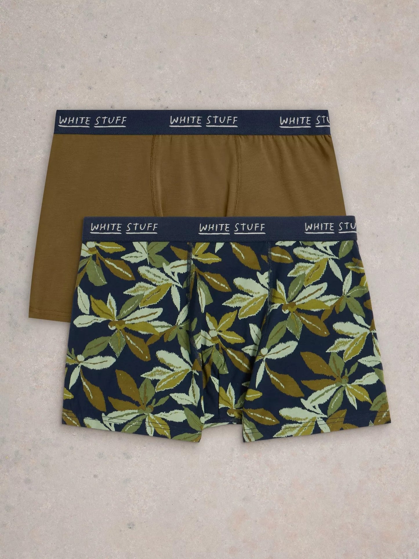 White stuff Hove 2 Pack Boxer in Navy Print