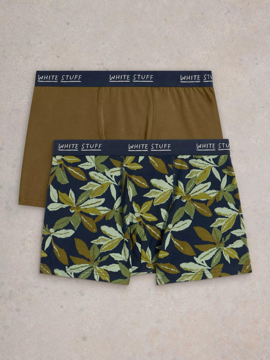 White stuff Hove 2 Pack Boxer in Navy Print