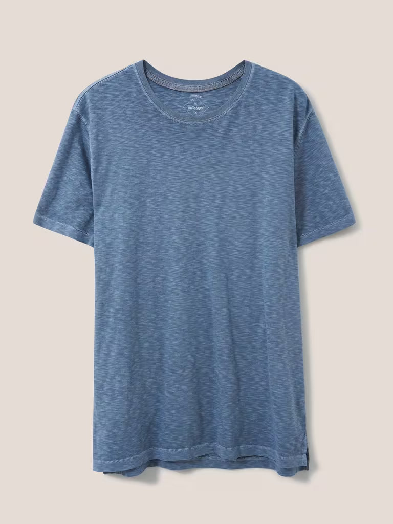 White Stuff Abersoch T-Shirt in Mid Blue