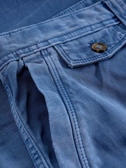 White Stuff Chapman Casual Trousers in Indigo Blue