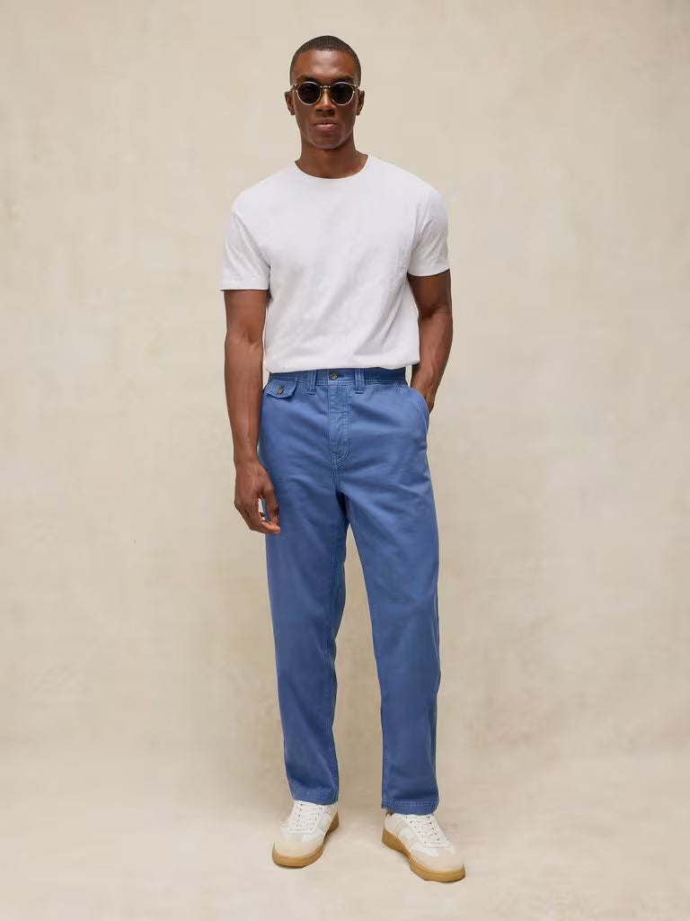 White Stuff Chapman Casual Trousers in Indigo Blue