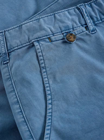 White Stuff Sutton Organic Chino Shorts in Indigo Blue