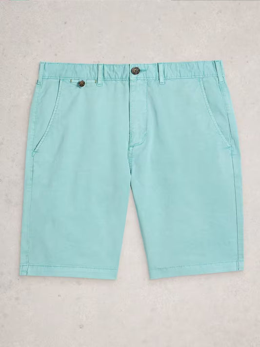 White Stuff Sutton Organic Chino Shorts in Light Blue
