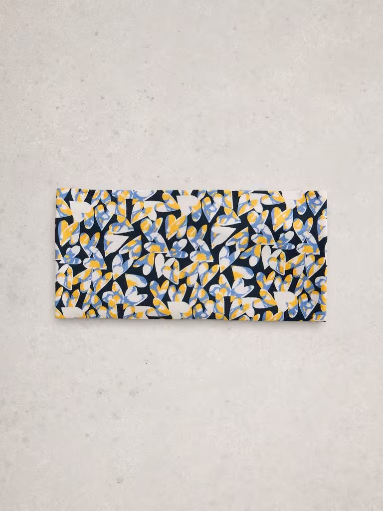 White Stuff Versatile Neck Jersey Roll in Chartreuse Print