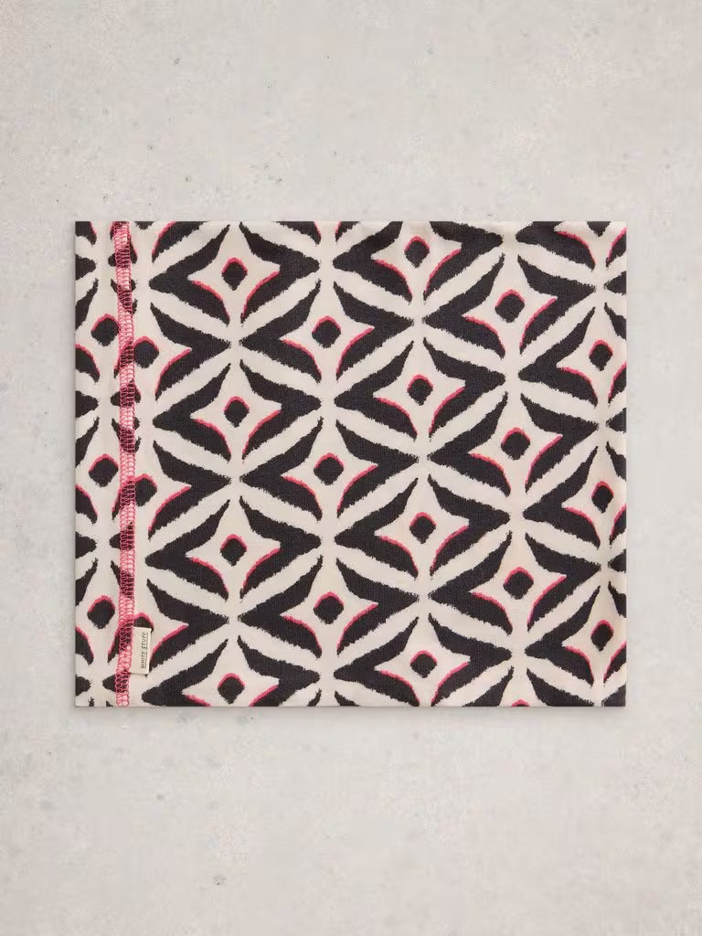 White Stuff Versatile Neck Jersey Roll in Natural Print