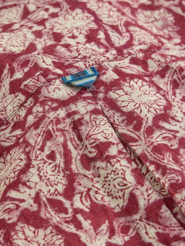 White Stuff Finsbury Floral Print Shirt in Red Print