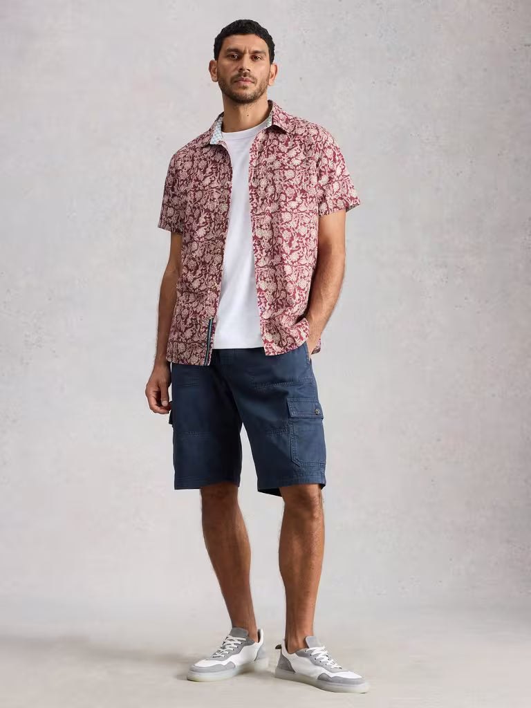 White Stuff Finsbury Floral Print Shirt in Red Print