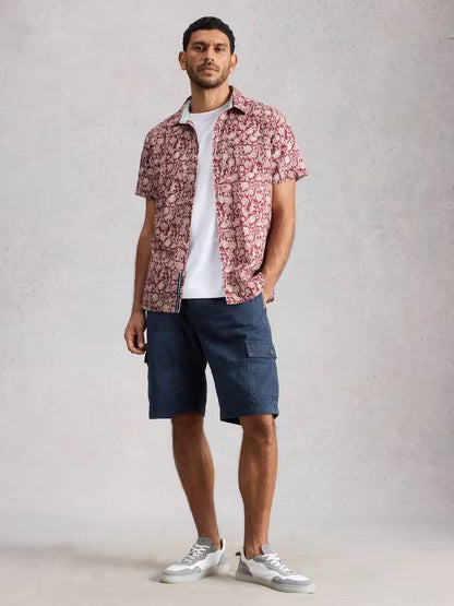 White Stuff Finsbury Floral Print Shirt in Red Print