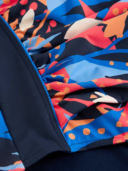 White Stuff Splash Control Swimsuit in Navy Print