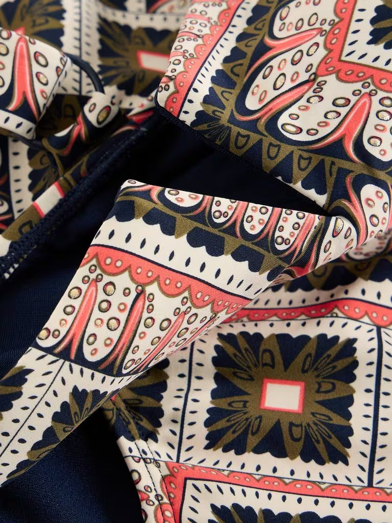 White Stuff Gabrielle Control Swimsuit in Navy Multi