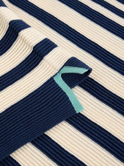White Stuff Jana Crew Neck Stripe Jumper in Navy Multi